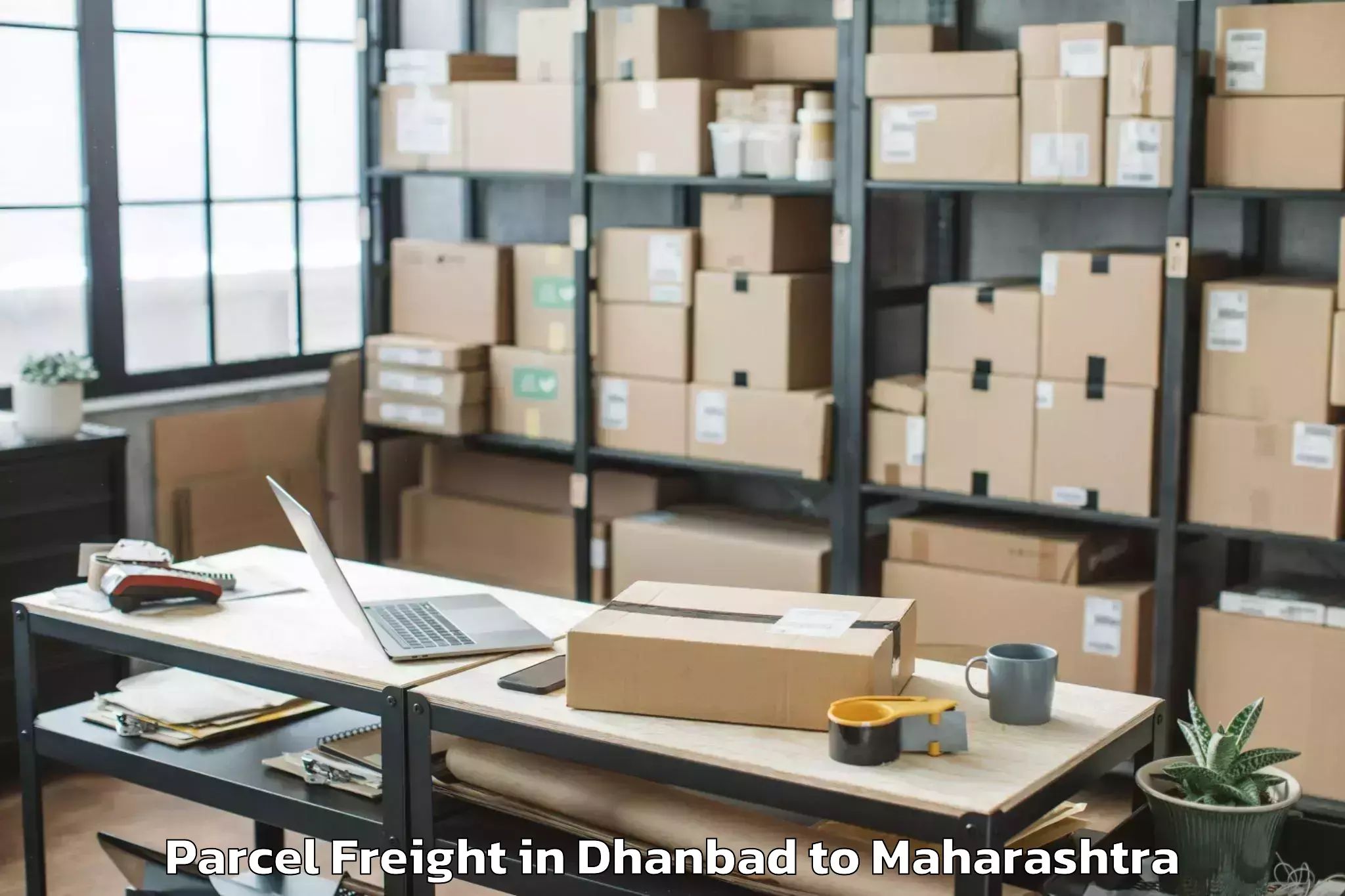 Top Dhanbad to Talegaon Dabhade Parcel Freight Available